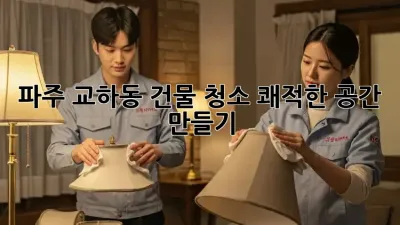파주 교하동 건물 청소, 쾌적한 공간 만들기 ✨