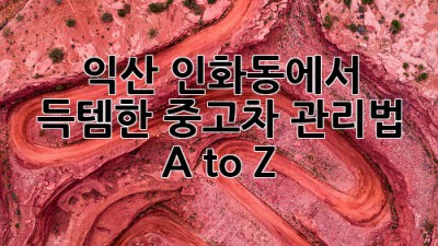 익산 인화동에서 🚗 득템한 중고차, 관리법 A to Z!